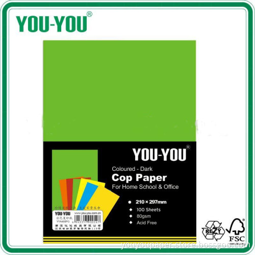 A4 Size Color Copy Paper, Leman Green Colorcopy Paper